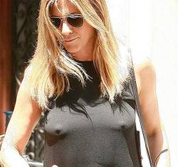 starprivate:  Jennifer Aniston’s hard nipples world record  Jennifer Aniston’s hard nipples don’t want to retire yet.