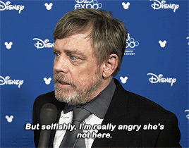 lunadiego:Mark Hamill talks Disney Legend award, Carrie Fisher at D23 Expo 2017