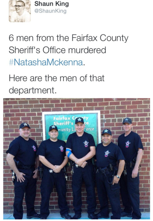 krxs10:  MENTALLY ILL WOMAN TASED TO DEATH WHILE SHACKELED, BEATEN, AND HANDCUFFEDNatasha Mckenna, a mentally ill woman who died after a stun gun was used on her at the Fairfax County jail in February, was restrained with handcuffs behind her back, leg