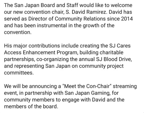 Leadership Announcement Update.#sanjapan #sanjapan2020 #sanjapan13 www.instagram.com/p/CBhGF