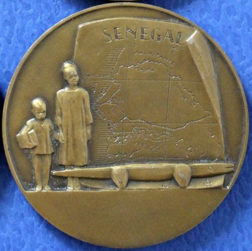 art-and-things-of-beauty:  Emile Monier (1883-1970)  -  Bronze Medals of Africa. diam. ca, 5 cm. 