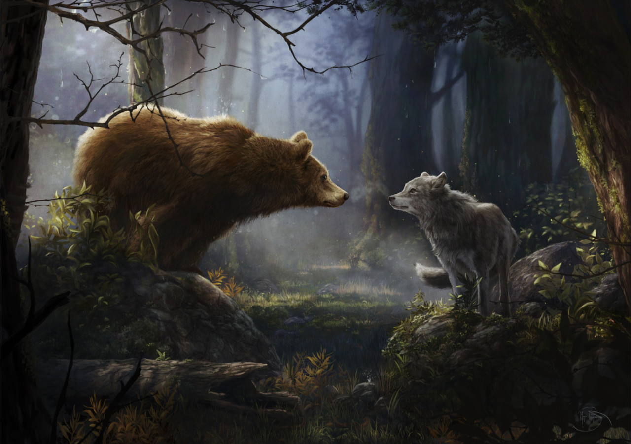 thecollectibles:“The Company of Wolves” – illustrations by  Marie Beschorner