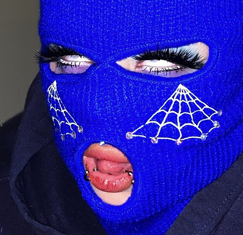 Pfp Baddie Gangsta Ski Mask Aesthetic Gangsta Ski Mask Aesthetic Blue ...