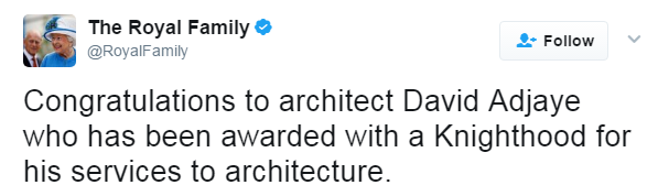 mbflyer:  nevaehtyler:  Sir David Frank Adjaye is a Ghanaian British architect.