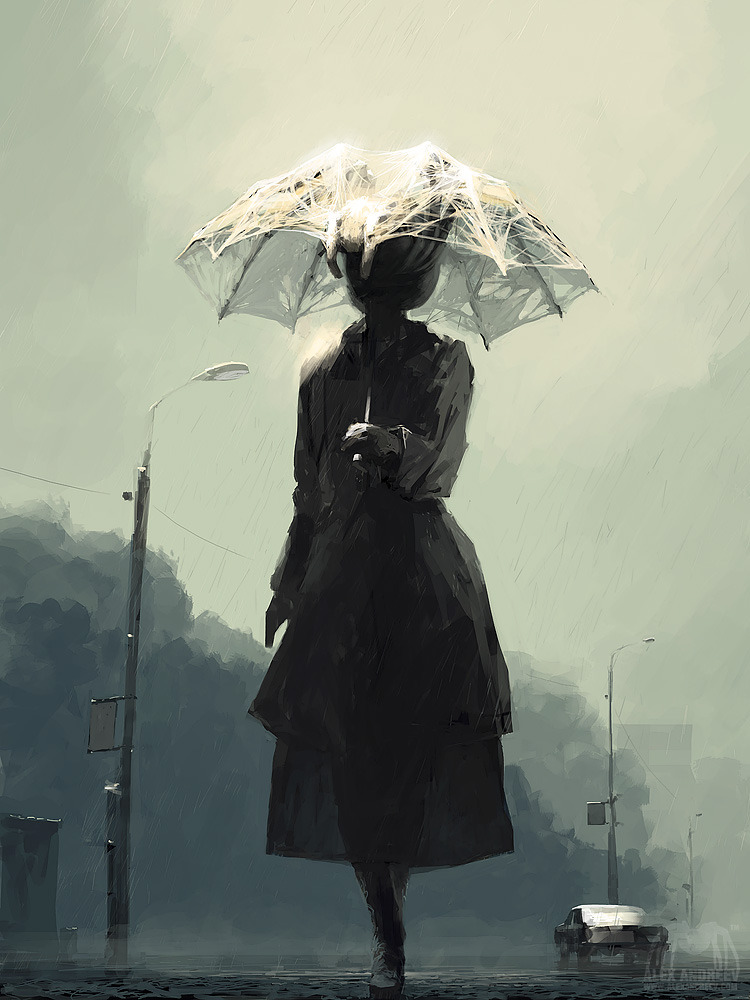 ex0skeletal:Rain in The City by alexandreev