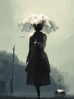 ex0skeletal:Rain in The City by alexandreev