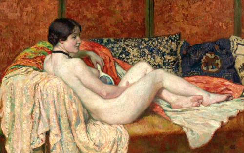 Model Resting, Theo van Rysselberghe