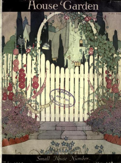 heaveninawildflower:Illustrated covers from House and Garden (circa 1918-20).Published byCondé Nast.