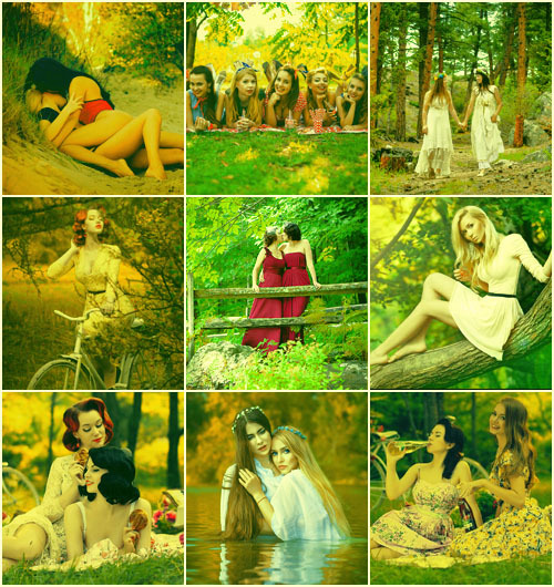 flyingtothelesbianrainbow:forest/nature wlw moodboard