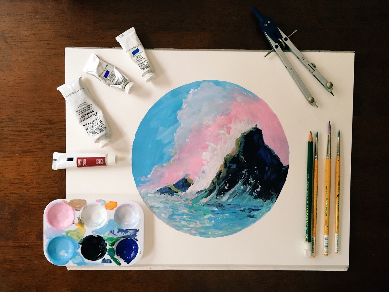 calebdraws: Woke up this morning and painted a commissioned piece for a friend of