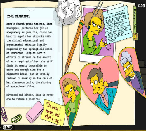 from The Simpsons website