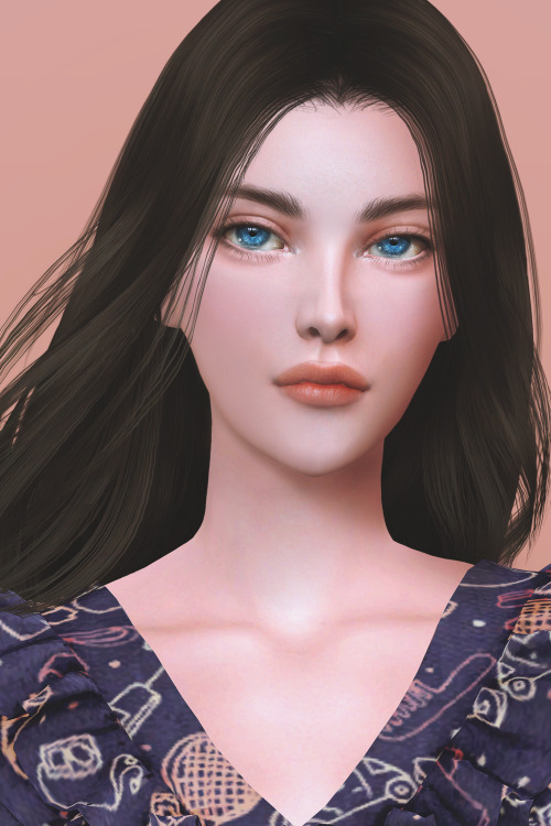 hitohari-sims:@northernsiberiawinds​‘s New SkinGolden Age(Lipstick N9)(Blush N2)(Chin Preset)(◕ܫ◕)