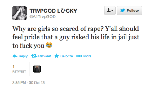 a-sarcastic-feminist: ssjdebusk: whatshehassaid: smellslikegirlriot: This is rape culture That is fu