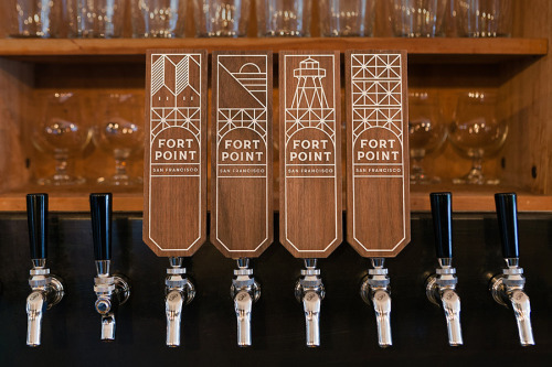 Beautiful modular brand identity for a brewery located in San Francisco by Manual.