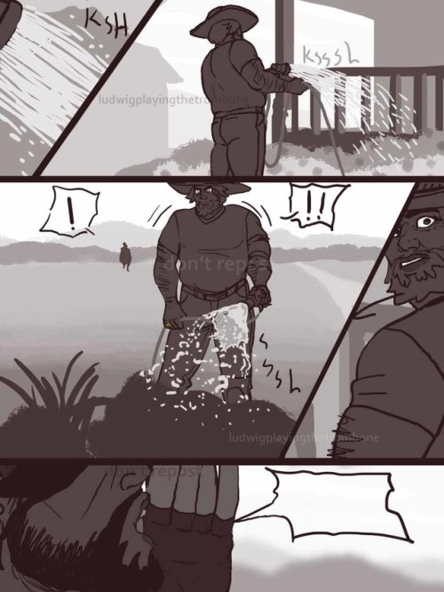 ludwigplayingthetrombone:Lil welcome home thing. hanzo was off helping genji with something and cowb