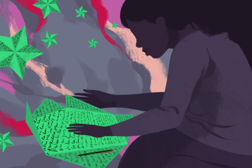 Had so much fun illustrating this essay about finding yourself and your people through fan fiction!