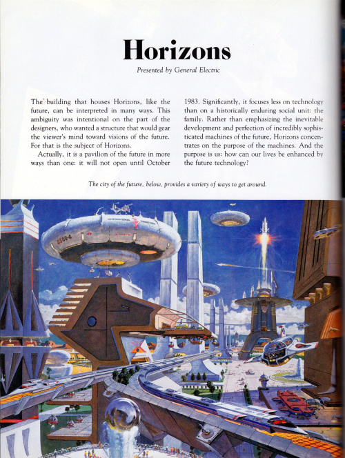 The Horizons chapter from Walt Disney’s EPCOT Center: Creating the New World of Tomorrow. 