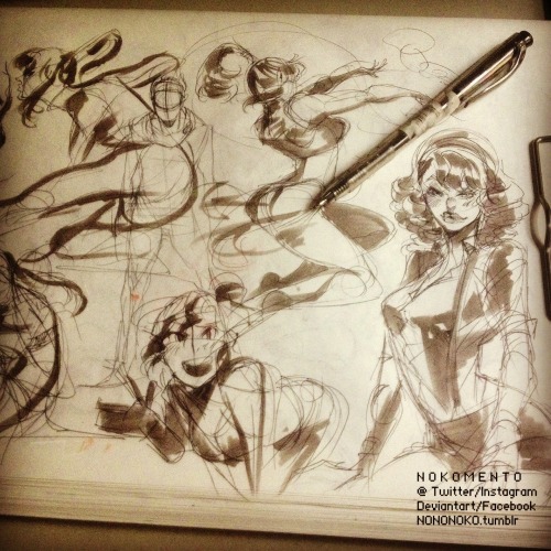 nononoko:  Instadump # 1029356728 First 4 pics = Lucius my OC, and his ever changing clothes 2nd to bottom row = Makoto and my SR4 Dare look alike Bottom row= Korra and Miss Aubrey and Bodie bodie bodie bodie bodie everywhere hello 5 am