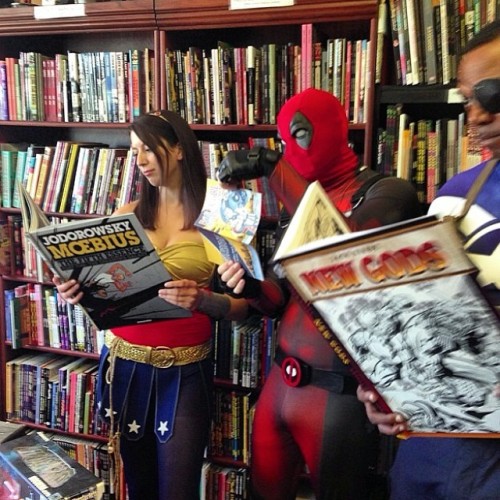 Deadpool reads my comics and you should too!! Http://randalltrang.bigcartel.com to get em :) Regram 