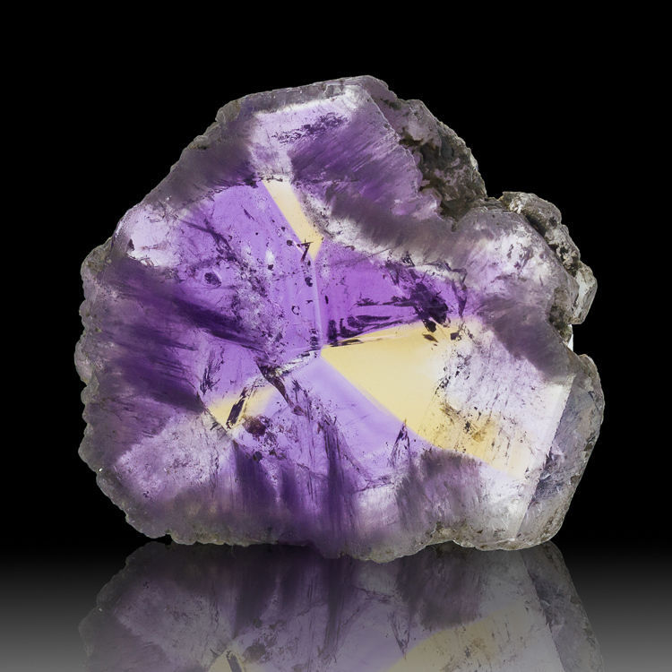 unearthedgemstones:  bijoux-et-mineraux:  Ametrine slice - Anahi Mine, Sandoval Province,