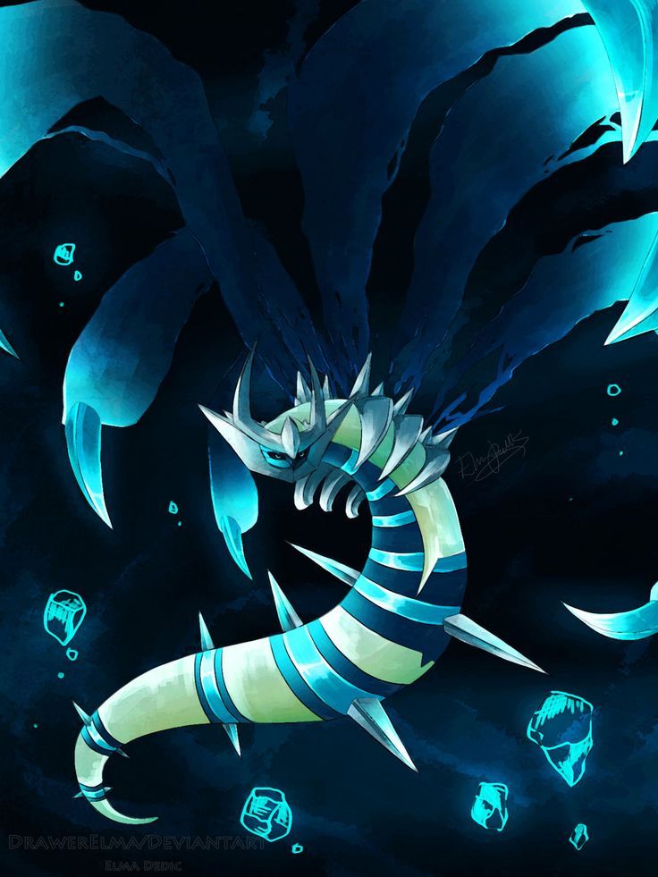 Shiny Giratina artwork.