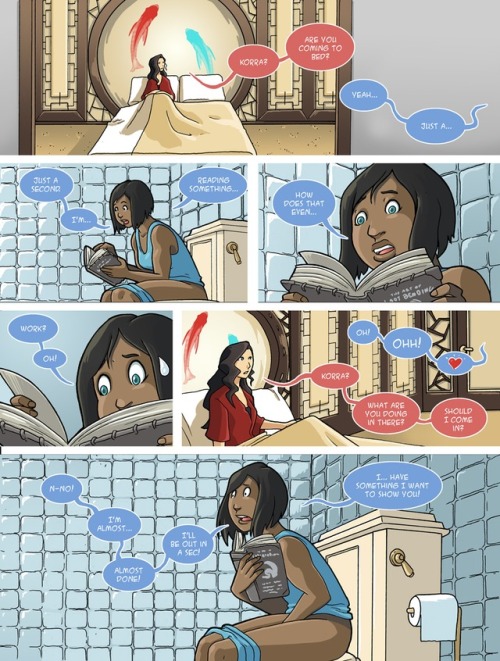 jake-richmond: More Korrasami comics.This is probably the most PG rated comic about the Avatar mastu