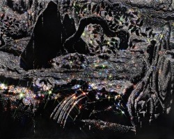 dappledwithshadow: Kim Jongsook (Korean, b. 1968) mixed media with crystals 