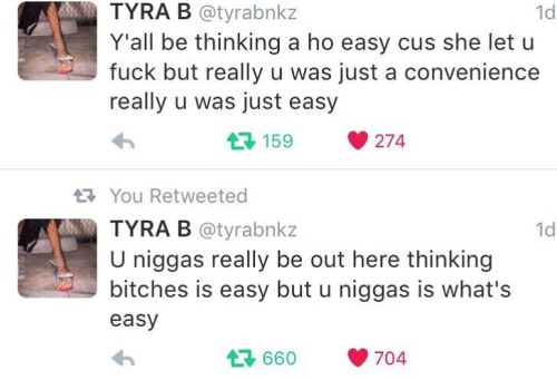 ratedmirr:  blissfullydope:  bishopmyles:  beingjayecee:  I tried to explain that to a dude last night and he was in disbelief  Lmao this is so true.  Try reading it in Tyra Banks’ actual voice. This will have a deeper meaning,  I promise😂  It’s