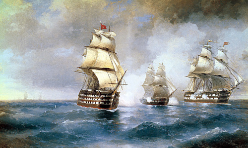 apirateslifeforme123:  Ivan Konstantinovich Aivazovsky, Russia, (1817-1900) A romantic painter, cons
