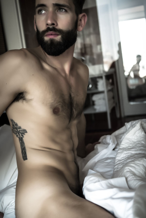 RESERVATIONS : LEVI SEVEN (white sheets) a photo series on the last place we can be anonymous. the hotel room. this series focuses on model Levi Jackson, in the Standard Hotel, the Highline, New York City, New York. photographed by Landis Smithers