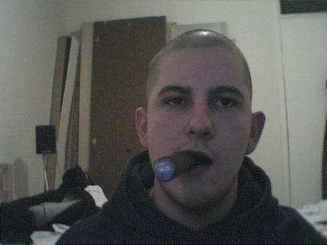 glasgowcigarlad:  Hot fucker smoking cigar 