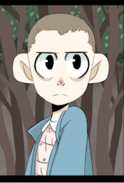 kizzybits:  Eleven from Stranger Things is so charming! &lt;3 so i made this gif! &lt;: 