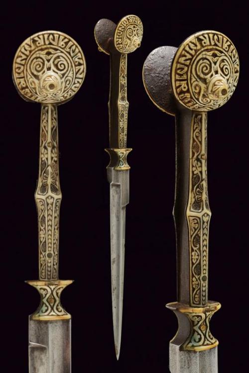 Rare Spanish ear dagger, late 15th century.from Czerny’s International Auction House