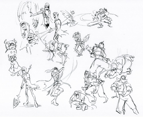 goon squad sketch dump pt.3 - action