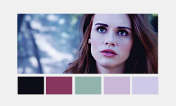 missmartins:  Teen Wolf ladies   colour palettes  &ldquo;Sometimes good things fall apart so better things can fall together.&rdquo;  