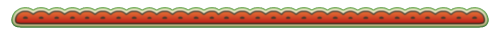 A divider graphic in the colours of the Palestinian flag and, coincidently, of a watermelon. It is slightly fancy, and its rounded shapes are facing outwards from the central message.