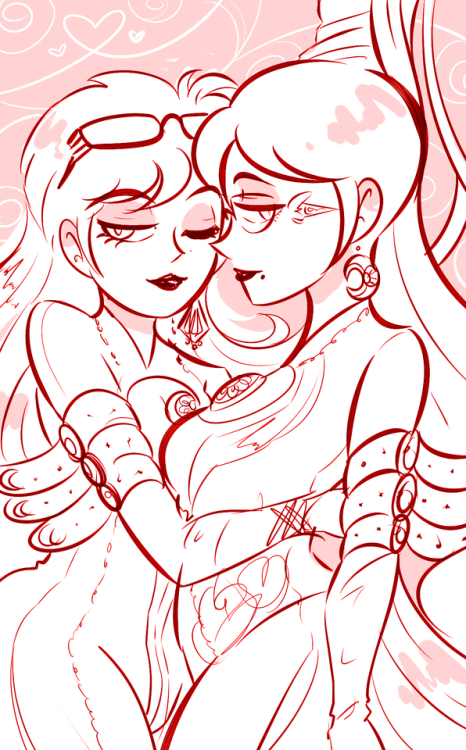 camalilium:  drew a quick jeannetta for my girly @xall4oneUR AMAZING LUV!!