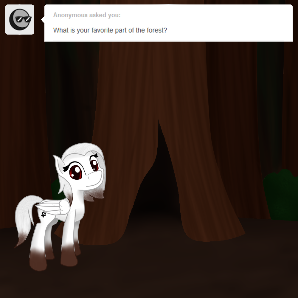 askpawprints:  ((Someone mentioned earlier that her hooves were blending in to the
