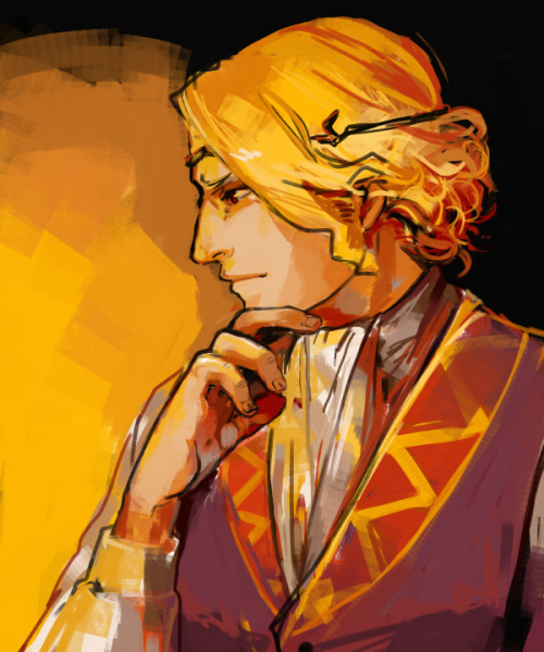 plaemonfe:When I’m stressed I doodle awkward profiles in weird colours. I also really love Xan