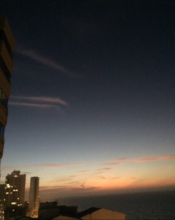 The view from our apt we got through Airbnb, we had the beach right across the street so at night and during the day we could hear all them beach sounds n such frikin amazing!  #view #epic #hamocklife  #beach #laplaya  #lacosta #christmasbreak #cartagena