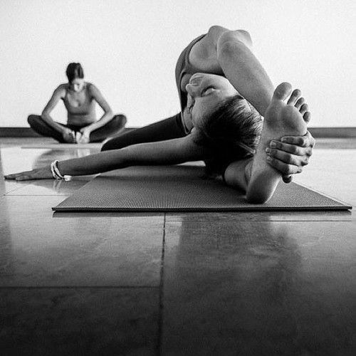 theyogamentor:  fwd bend + twist  Parivrtta Janu Sirsasana (Revolved Head-to-Knee Pose) - One of my 