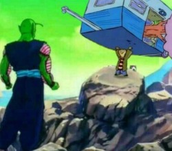 paranormal-blvcktivity:  freewifi: uglynewyork: Damn what episode was this  Piccolo stay getting into the wrong fights    Put a rock in Ed’s shoe and he can beat Goku   GO ED GO!!!