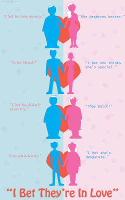 columbiaskies:The editorial poster I did for my computer imaging class. Love is not purely physical, just as the cover of a book is not the whole story.