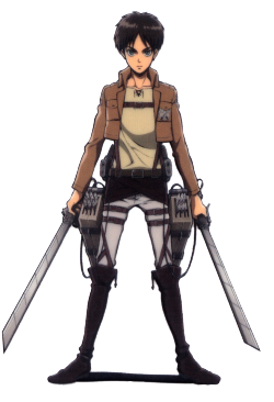 erendragneel:  Transparent Eren for your blog, Feel free to use ~     