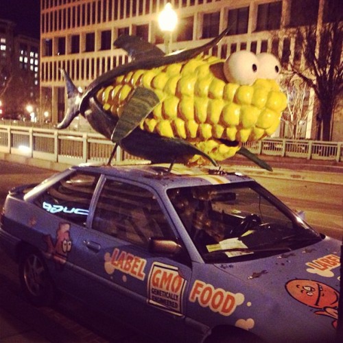 linsight: “ Label #GMOs car #fishycorncar #dc51 artist collective ”