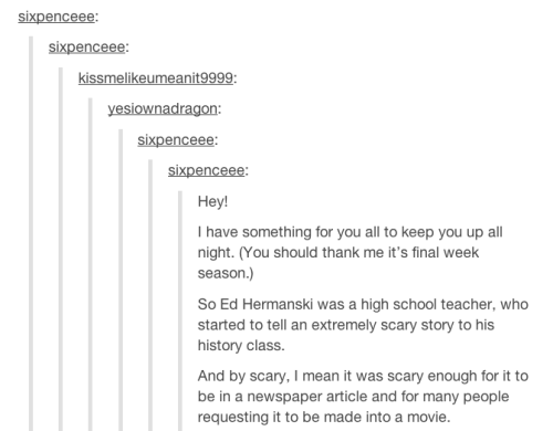 sixpenceee: Because of the tumblr app crashing once users reach this story on my blog, I’ve de