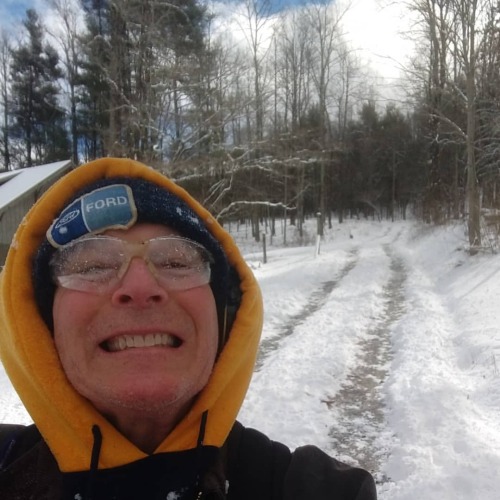 Just Grooming the Slopes . . . #blacksmithing #snowblower#snowday#husqvarna #pandemiclife #hicko