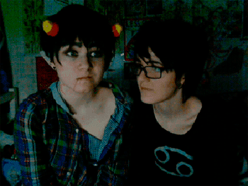 4le4fclover:princerits:John Kat♠♥oh my god guys you are the cutest john and karkat screAMS