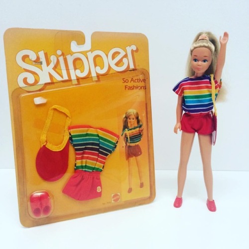 nrfb-batteriesnotincluded: 1984 Skipper So active fashion #skipper #barbie #barbiedoll #nostalgia #t