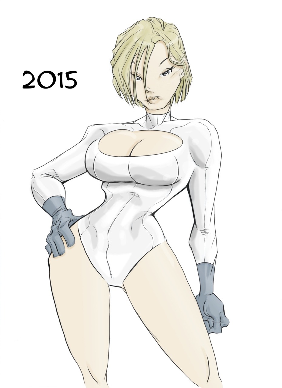 dinosaursrobotscheerleaders:  My drawing progress as demonstrated by Power Girl.